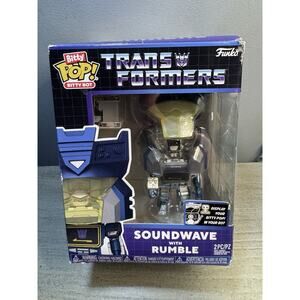 Funko Bitty Pop Bitty Bot Series Transformers Soundwave with Rumble 2 Figure Set
